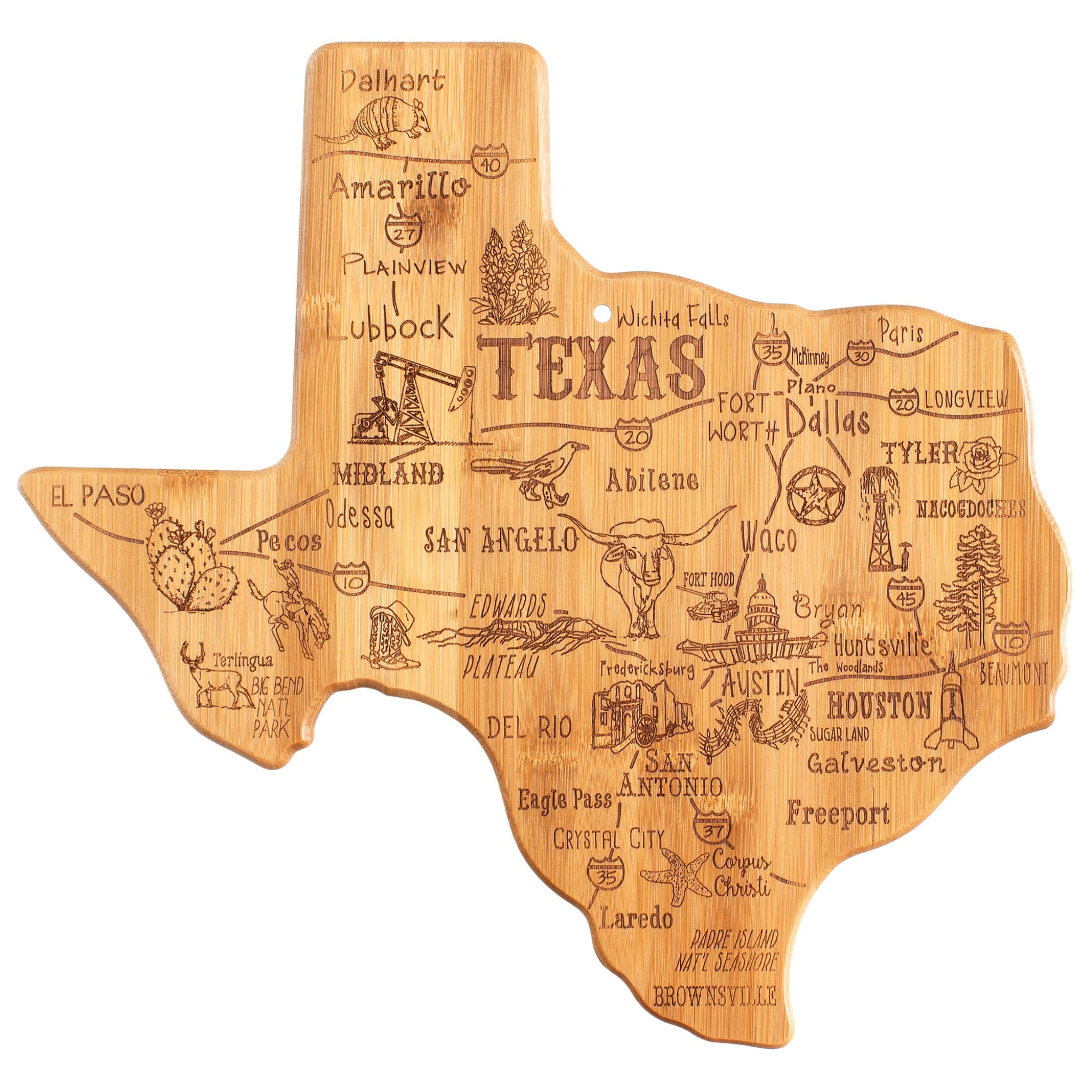 Cutting Board, Texas Shaped