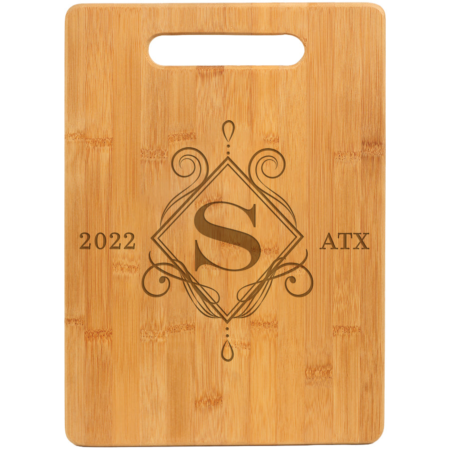 Bamboo Rectangle Cutting Board with Handle