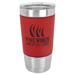 Personalized 20 oz Leatherette Tumbler