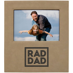 Light Brown Leatherette Photo Frame