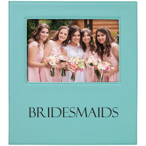 Teal Leatherette Photo Frame