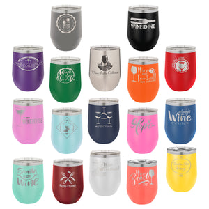 Personalized 12 oz Wine Tumbler